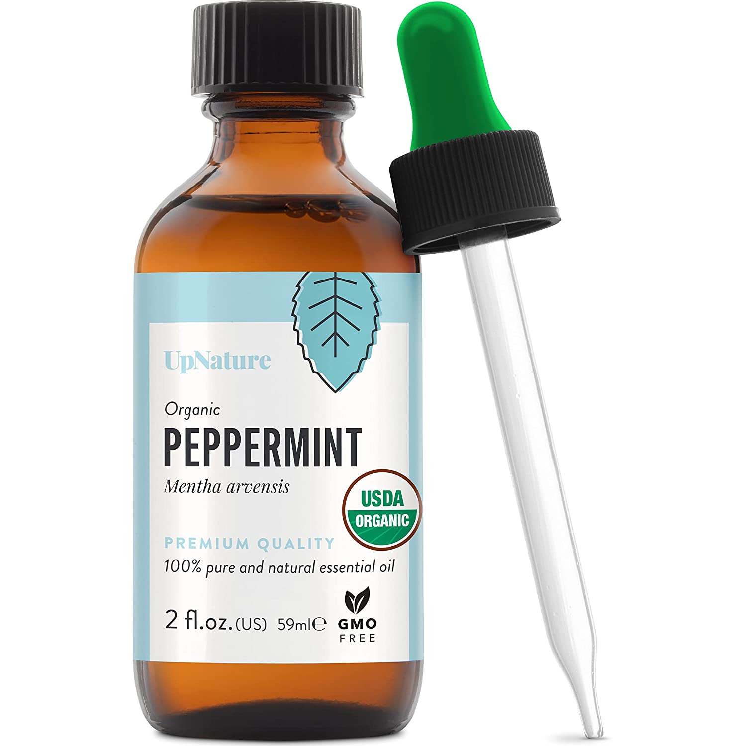 USDA Certified Organic Peppermint Essential Oil 2oz